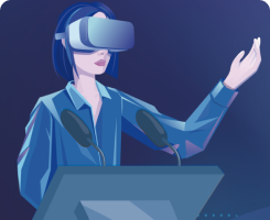 沉浸式VR演讲实训平台